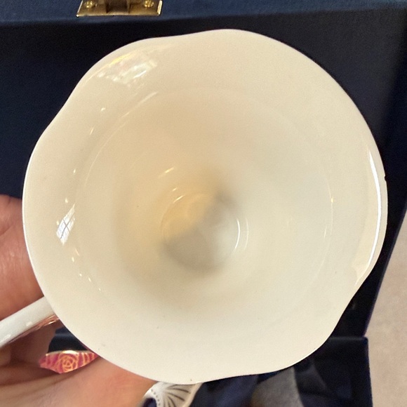 Adeline Rose Pattern Teacup Set - Red and Black - Picture 6 of 6